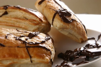 Chocolate pudding Danish