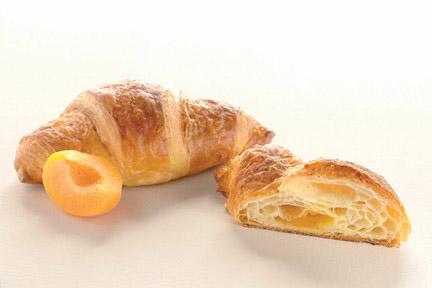Mini butter apricot filed croissant